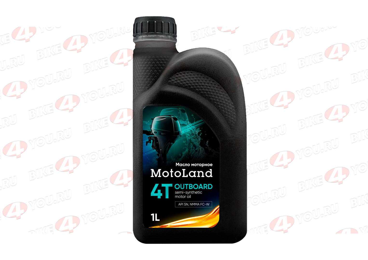 Масло моторное MOTOLAND Outboard 4T 10W-40 FC-W 1л